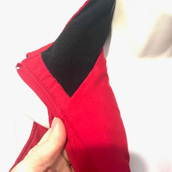 Jane Ashley-Women's Red/Black High Collar Quilted Vest-Medium--Zip Up Front-Pock - Picture 6 of 16